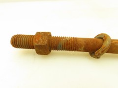 Crane Rail Bolts 11/16″ Rod 3/4″-10 Threaded 11 1/2″ Long 4″ Hook Lot of 24