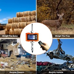 2200lb Digital Hanging Scale Heavy Duty Farm Weigh Beef Butcher Shop Auto Garage