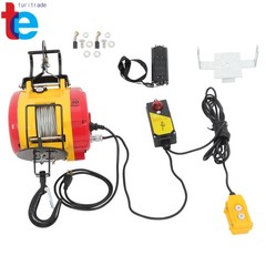 1100lbs Capacity 2-in-1 Electric Hoist Winch Wired/Wireless Remote Control