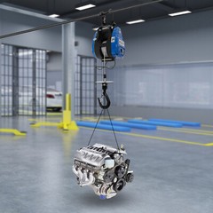 550 lbs Electric Hoist Winch Crane Hoist Wireless Remote Control 95 ft Lifting