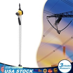 Small Lever Block Chain Hoist Ratchet Type Come Along Puller 5 FT Lift 0.25 Ton