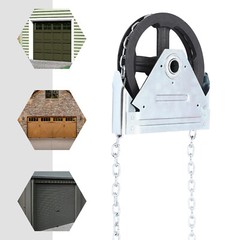 Garage Door Chain Hoist Model 4000 1:1 26ft 330.7Lbs Iron Wall Mounted