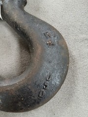 2 Crosby Hoist Hooksheavy Duty Steel Used Condition See Pictures for Details