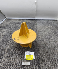 Heavy Duty Industrial Tripod Crane Mud Foot, Yellow 7-3/4 inch Height