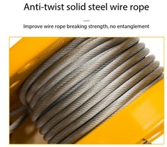 Small Portable Winch with Automatic Brake, Manual Winch, and Towing Machine
