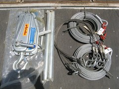 GRIPHOIST T-20 with 2 60′ by 1/2″ Cables 2 5/16″ by 4′ Cables. HOIST