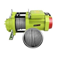 220V Small Crane Brushless Super Fast Lifting Hoist Winch Household Portable