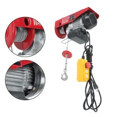 PA200 Electric Hoist 440lbs w/ 14ft Remote, Dual Hook System, 110V 510W Motor