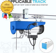 Hoist Trolley 6 2 Wheel Unistrut Rollers Anti Lock Anti Fall Electric Unistru