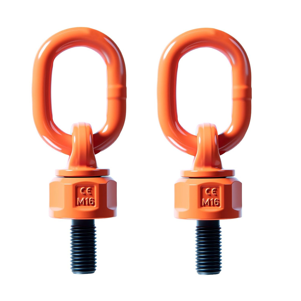 Heavy Duty M16 G80 Swivel Hoist Ring – 360° Rotation, 1.5 Ton Capacity, High Str