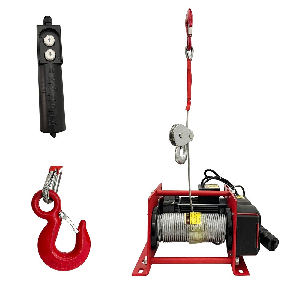 500-1000kg Small Electric Stee Wire Hoist Windlass Winding Engine Hoist 220V