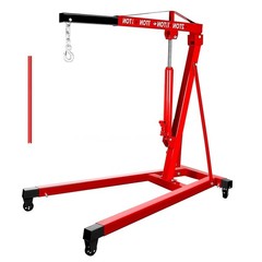Hydraulic Engine Crane Hoist 2T/4409LBS Motor Cherry Picker Shop Cranes Lift
