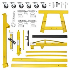 Engine Hoist w/ Lever ,2 Ton/4400Lbs Folding Cherry Picker Shop Crane Hoist Lift