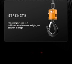 220v Portable Crane Home Small Hoist Construction Remote Control Electric Hoist