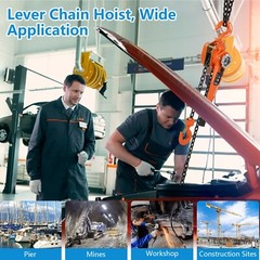 0.5T Lever Block Steel Chain Hoist Manual Ratchet 1100lbs 10FT G80 Chain Lifter