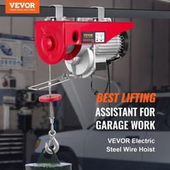 1600W Heavy Duty Electric Hoist 2200lb 40ft Lift with Remote