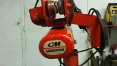 (#561) 1/2 Ton CM Lodestar EC Hoist 12’lift 16/5 FPM, Motorized Trolley 3ph