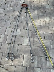 6 ft Crane Rigging Hoist Lift Sling Stainless Steel Cable Attachment Heavy Duty