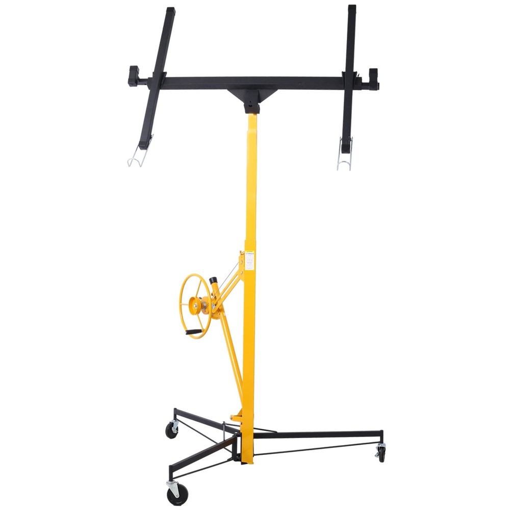 11′ Drywall Lift Panel Hoist Jack Lifter BLACK+YELLOW