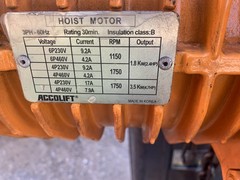 ACCOLIFT 5 Ton Electric Chain Hoist 20 Feet of Lift Model 2130070