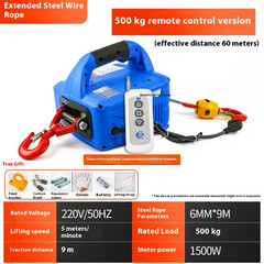 Portable Electric Hoist Wireless Remote Control Crane Portable Lifting Winch