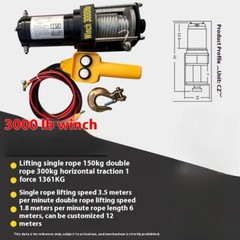 Electric Winch Car 12v24v Electric Hoist Buggy Winch Car Winch Self Rescue