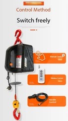 500KG Portable Electric Remote Winch Hand Winch Traction Block Electric