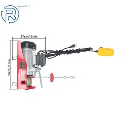 1320 LBS Mini Electric Hoist With Wired Remote Control&Single / Double Slings
