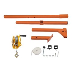 Air Conditioner Lifting Crane Bracket A/C Lifting Tool W/1200lbs Hand Winch
