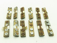 Conductix F-45-50 Copper Head Conductor Rail Joint F35 PT 4 Bolt Lot of 12
