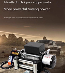 Electric Winch 12V/24V Off-Road Vehicle Self-Rescue Electric Hoist Winch