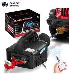 110V Electric Hoist Winch 1,100 lb – Efficient Remote Control Lifting System