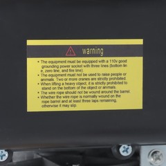 Electric Hoist 1760lbs Crane Winch with Wired Remote Control 1350W 110V