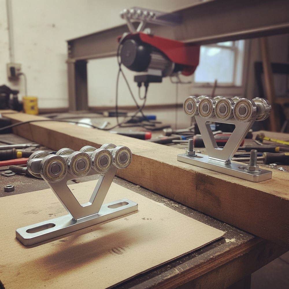 8 Wheel Strut Hoist Trolley Assembly – Easy Install for Reliable Heavy Lifting