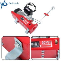 Electric Hoist 880lbs with 328ft Remote Control 110 V, 40ft/20ft Lifting Height