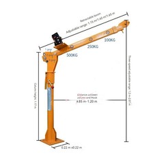 Vehicle-mounted Crane Retractable Arm Small Crane 12v24v Small Lifting Machine