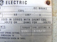 General Electric Shunt Brake , A103J1-AA1