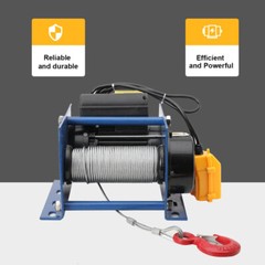 Electric Hoist Wire rope 110V Micro Electric Winch 200 – 400KG Wire Rope: 30m