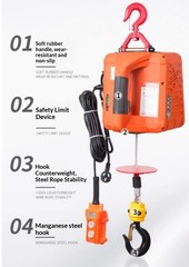 220V Household Electric Portable Hoist, Small Crane, Lifting Machine