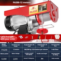 Miniature Electric Hoist Household Small Lifting Crane Hoist Winch Winch Crane
