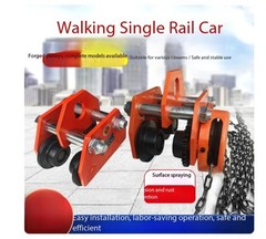 Hand-Pushed and Hand-Pulled Trolleys I-Beam Pulley Blocks Lifting Pulleys