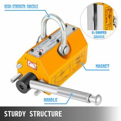 Magnetic Lifter Heavy Duty Crane Hoist Lifting Magnet 880lb/400 KG Steel