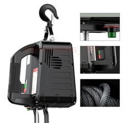Electric Hoist Winch Portable Electric Winch 1100lbs 500KG Wire Remote Control