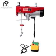 2200lbs Wireless Remote Control 328ft/100m Mini Electric Hoist 1600W 110V