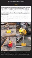 600KG Steel Magnetic Lifter Heavy Duty Crane Hoist Lifting Magnet 1Pcs
