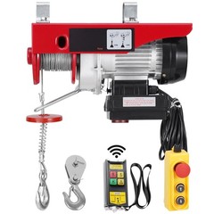 Electric Hoist Crane: 440lb Capacity, 328ft Wireless & 14ft Wired Remote