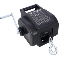 12V Trailer Winch 5000lb – Reversible Boat Winch w/ Galvanized Rope & Remote