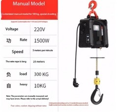 Compact 220V Hoist with Remote Control for Lifting and Hoisting Operations