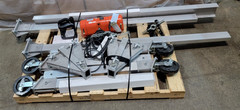 CM Model F 1/2 ton Electric Hoist, 16 fpm 4.8 mpm w/ stand