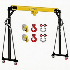 4400LBS Gantry Crane Hoist Jack Shop Crane (Adjustable Height 8-12f) Crane 1-2 T